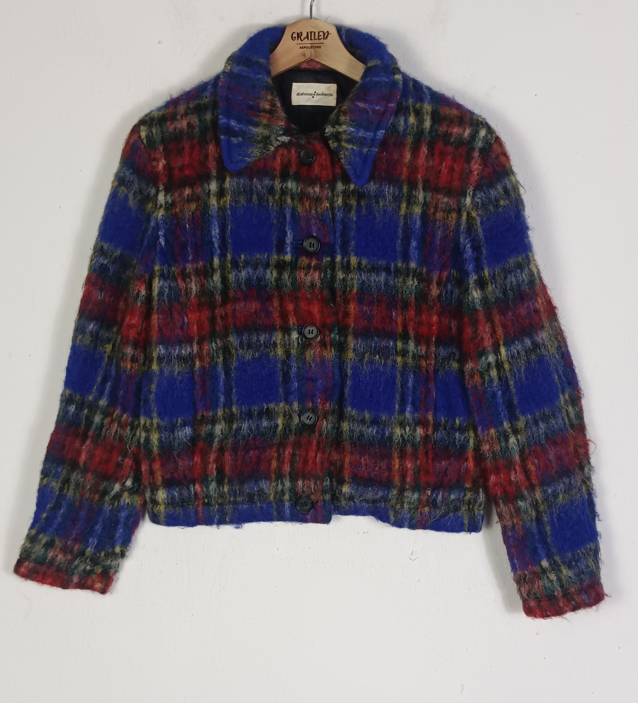 ABAHOUSE Vintage Abahouse Devinette Mohair Wool Jacket Size M / US 6-8 / IT 42-44 - 1 Thumbnail