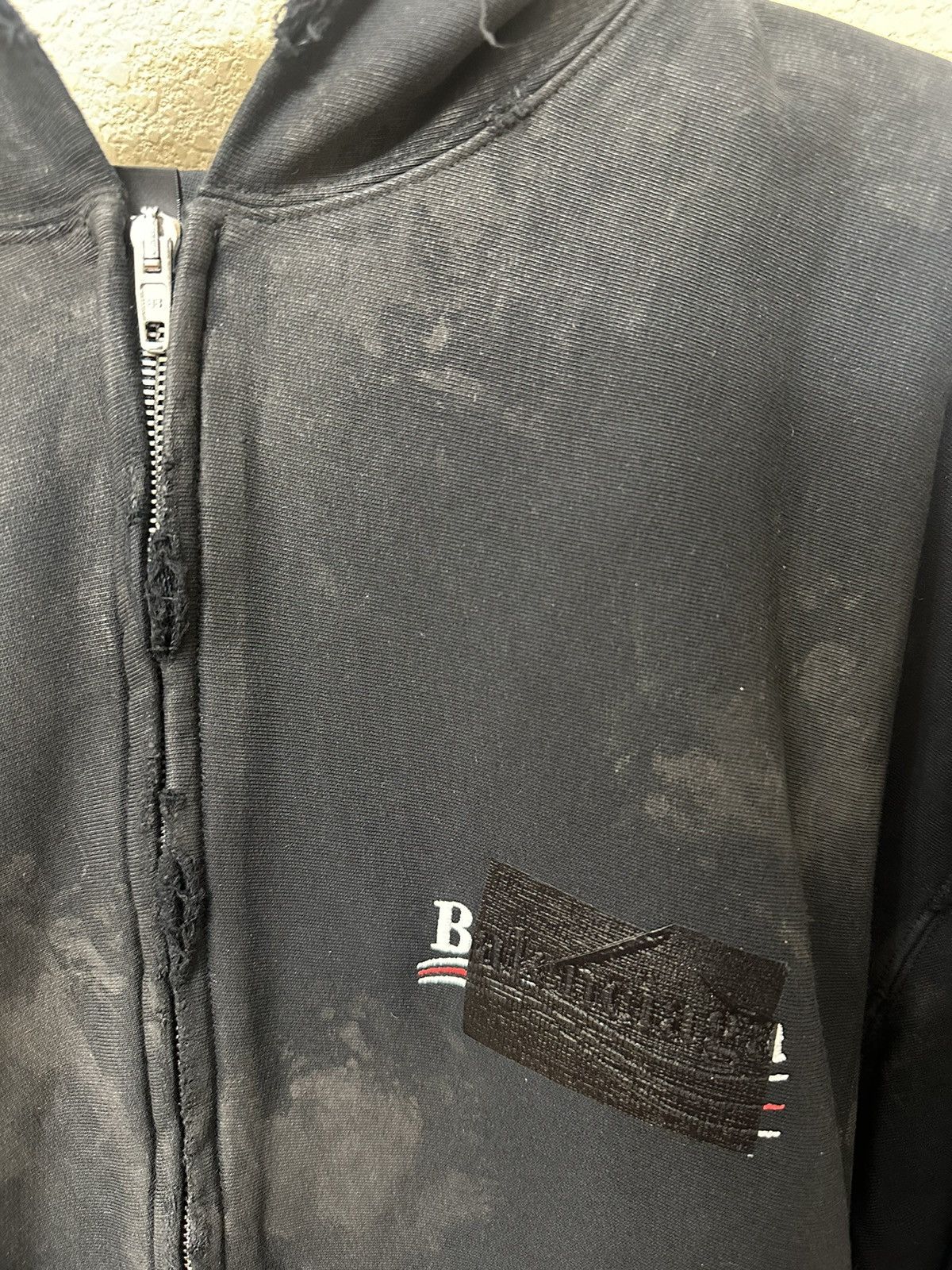 Balenciaga Balenciaga Gaffer Mud Zip Up Hoodie Small Fit | Grailed