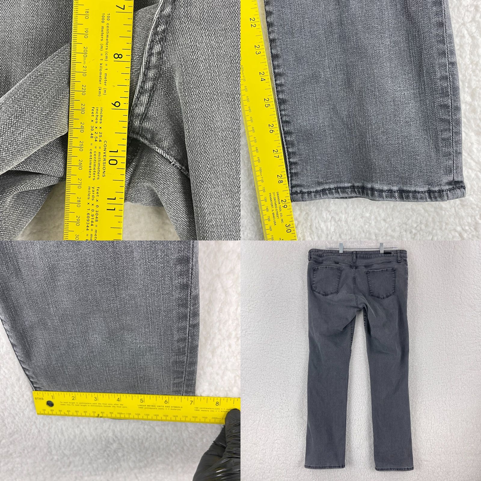 Vintage KUT from the Kloth Catherine Boyfriend Fit Jeans Womens Mid-Rise Size 14 Gray Size 36" / US 14 / IT 50 - 9 Thumbnail