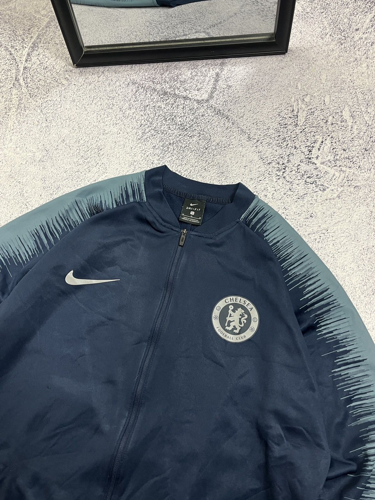 Chelsea Soccer × Nike Nike FC Chelsea 2018/19 Soccer Football Track Jacket Hype Size US M / EU 48-50 / 2 - 6 Thumbnail