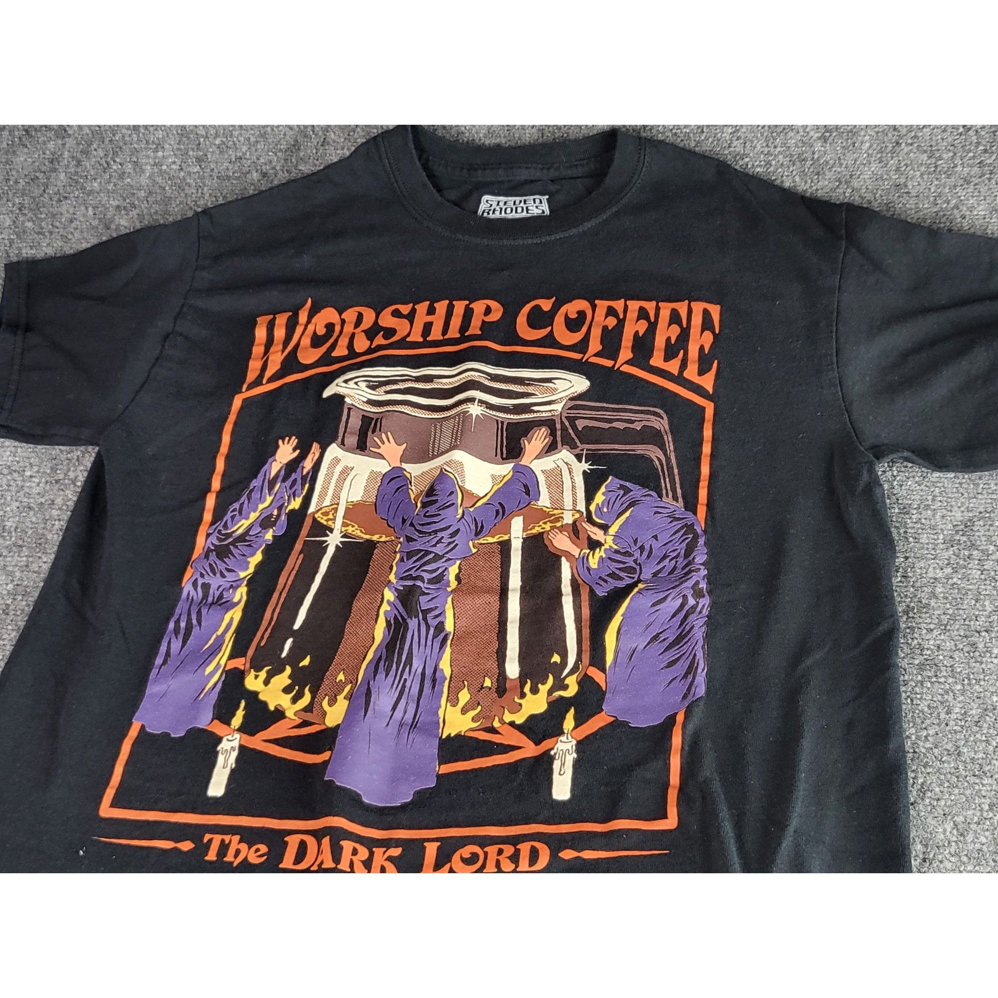 Other Worship Coffee The Dark Lord Tshirt Men Sz M Steven Rhodes N Size US M / EU 48-50 / 2 - 2 Thumbnail