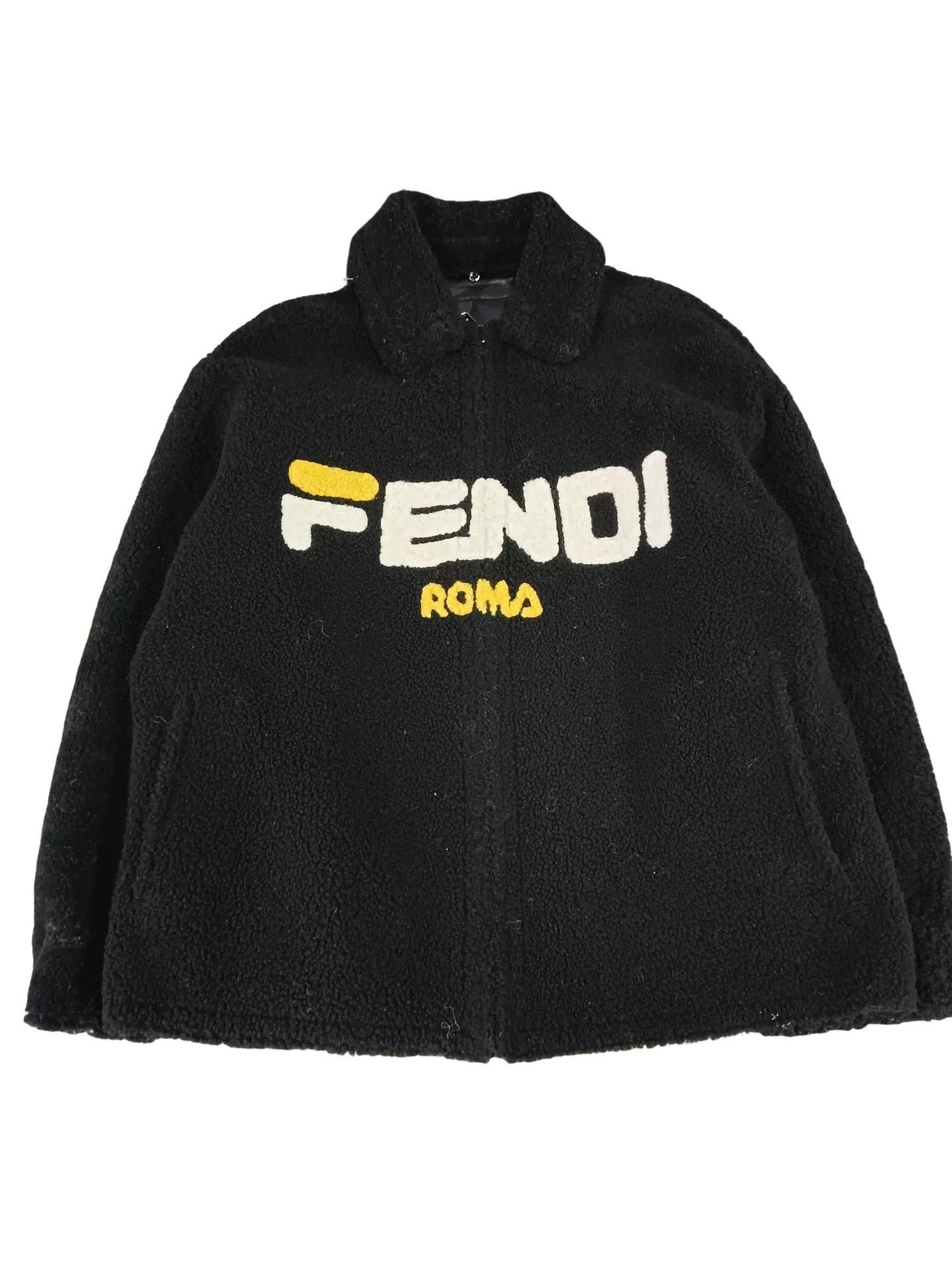 Fendi Fendi Reversible Shearling Logo Jacket IT 40 Size S / US 4 / IT 40 - 1 Thumbnail