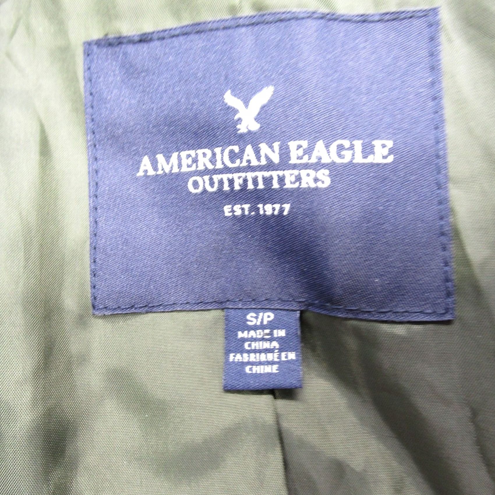 American Eagle Outfitters American Eagle Coat Wool Blend Double Breast Insulated Jacket Women Small Green Size S / US 4 / IT 40 - 4 Thumbnail