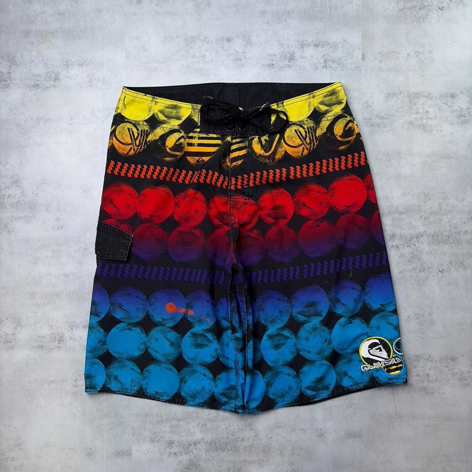 Quiksilver Y2K Quiksilver Surfwear Grunge Baggy Board Shorts Size US 32 / EU 48 - 1 Thumbnail