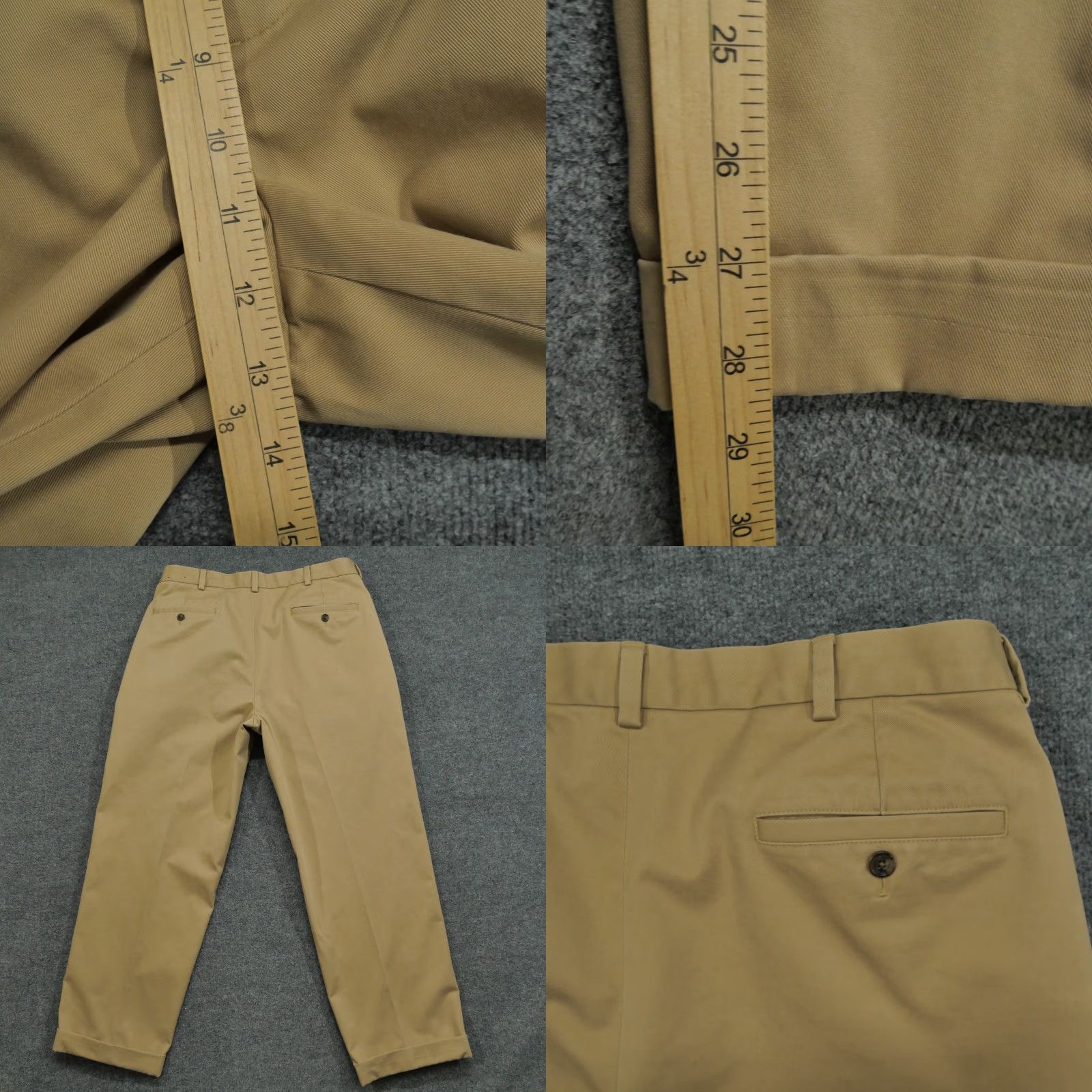 Brooks Brothers Brooks Brothers Pants Mens 35x28 Tan Khaki Advantage Chino Elliot - Beige Cotton Flat Front Classic Straight Pockets 29 Inseam Regular Size 35 Mens Size US 35 - 8 Thumbnail