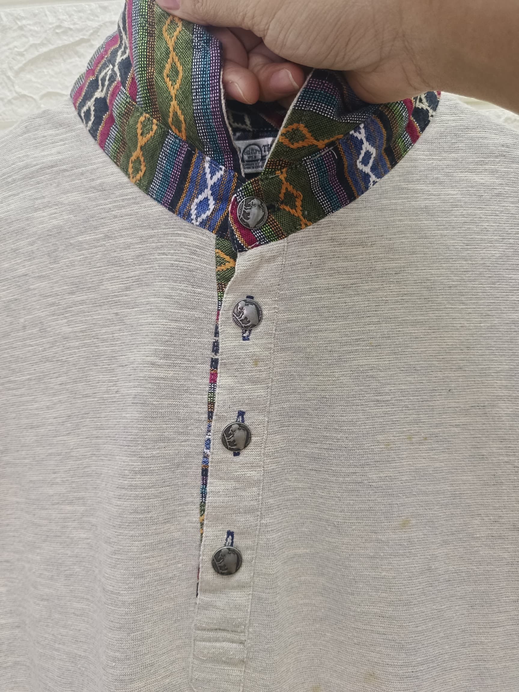 Vintage Vintage Power to the People Culture Mix Buffalo Buttons Size US L / EU 52-54 / 3 - 1 Thumbnail