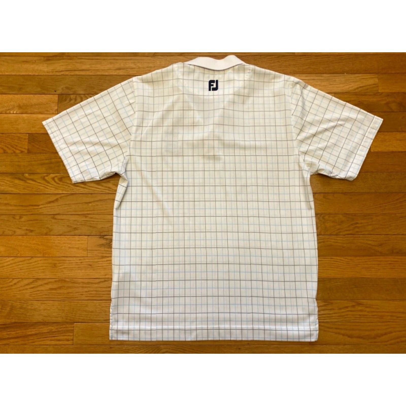 Footjoy FootJoy Whistling Straits Polo Mens M White Blue Striped Golf Shirt Polo Shirt Size US M / EU 48-50 / 2 - 3 Thumbnail