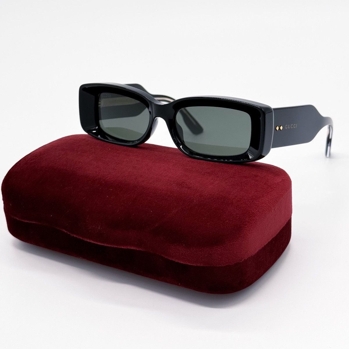 Gucci NEW GUCCI GG1528S 001 SQUARE BLACK GREY WOMEN SUNGLASSES Size ONE SIZE - 3 Thumbnail