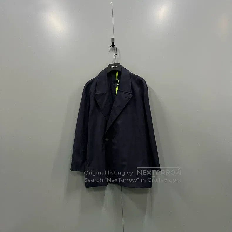 Balenciaga Balenciaga Navy Blue Subtle Pattern Casual Suit Size US M / EU 48-50 / 2 - 1 Thumbnail