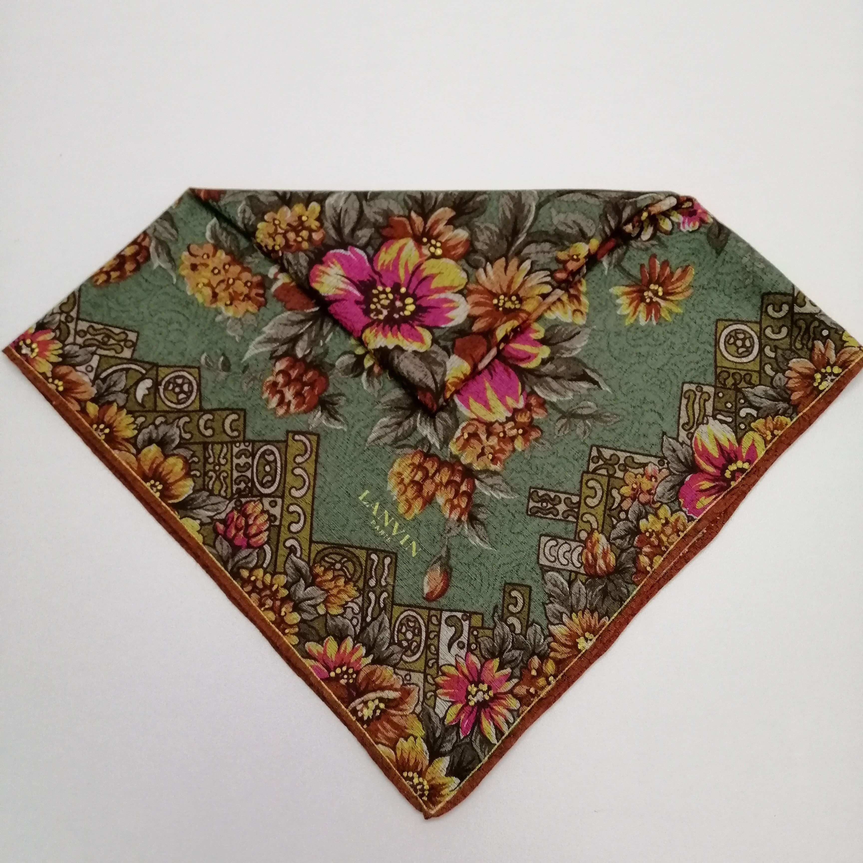 Lanvin × Vintage Lanvin Handkerchief/Neckerchief/Scarves-KD1209 Size ONE SIZE - 5 Thumbnail