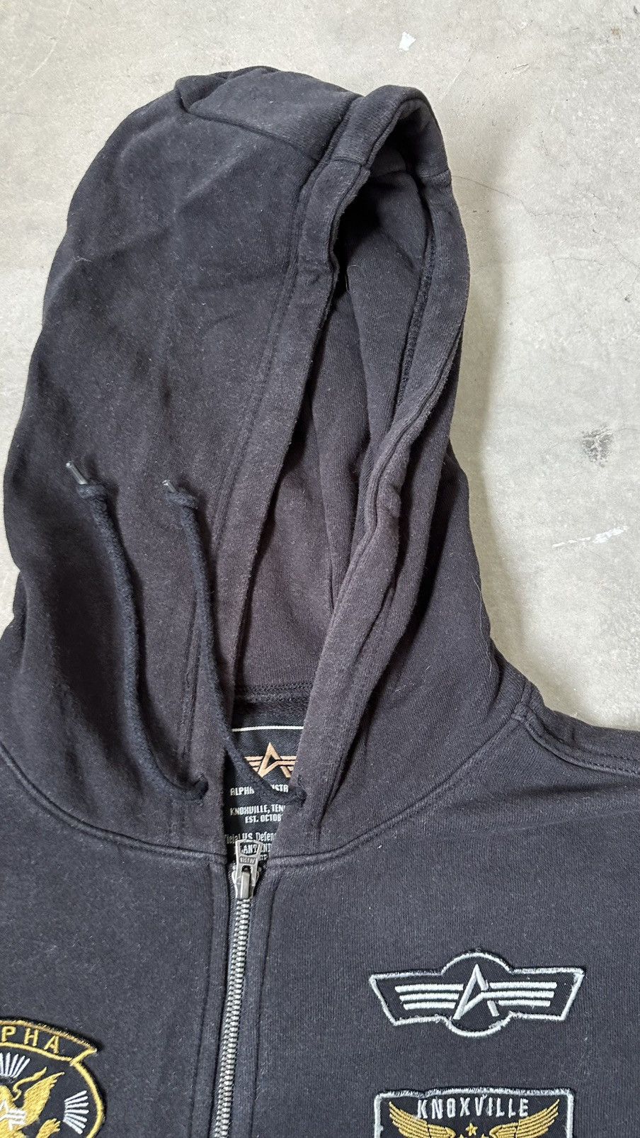 Alpha Industries VINTAGE ALPHA INDUSTRIES MIDZIPPER HOODIE Size US M / EU 48-50 / 2 - 9 Thumbnail