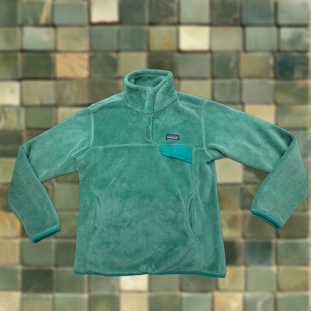 Patagonia Patagonia Re-Tool Snap-T Pullover Jacket Women's Medium Fleece Green Logo Pocket Casual Outdoor Vintage: No Size M / US 6-8 / IT 42-44 - 1 Thumbnail