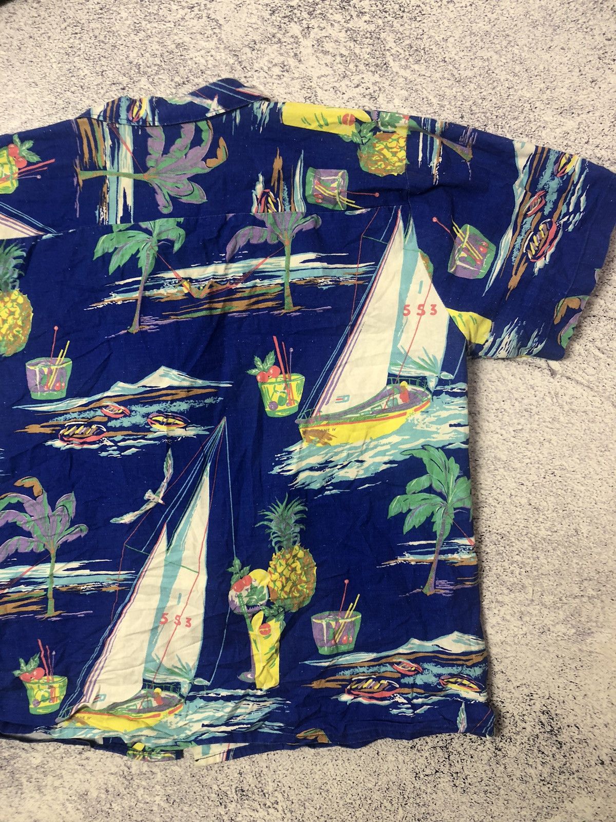 Other Vintage Crazy Hawaiin men’s y2k rare usa drill Size US L / EU 52-54 / 3 - 8 Thumbnail