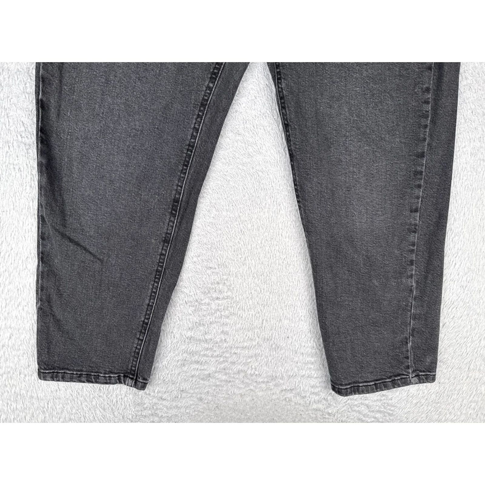 Vintage Wild Fable Jeans Womens 16 Black Gray Wash Straight Leg Stretch Denim 5 Pocket Size 38" / US 16 / IT 52 - 2 Thumbnail
