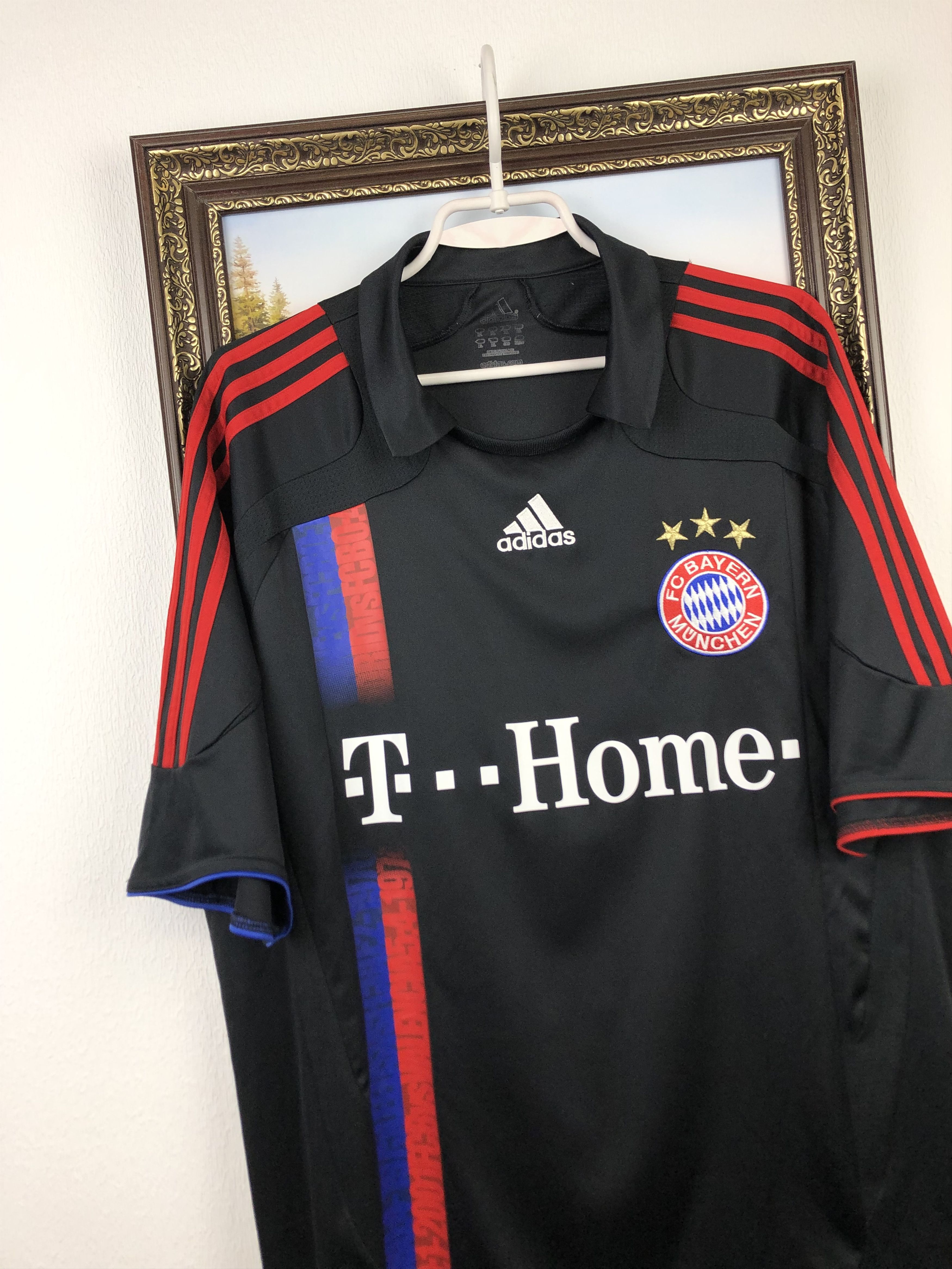 Adidas Bayern Munich Away football shirt 2007 Soccer Adidas Size US XL / EU 56 / 4 - 3 Thumbnail