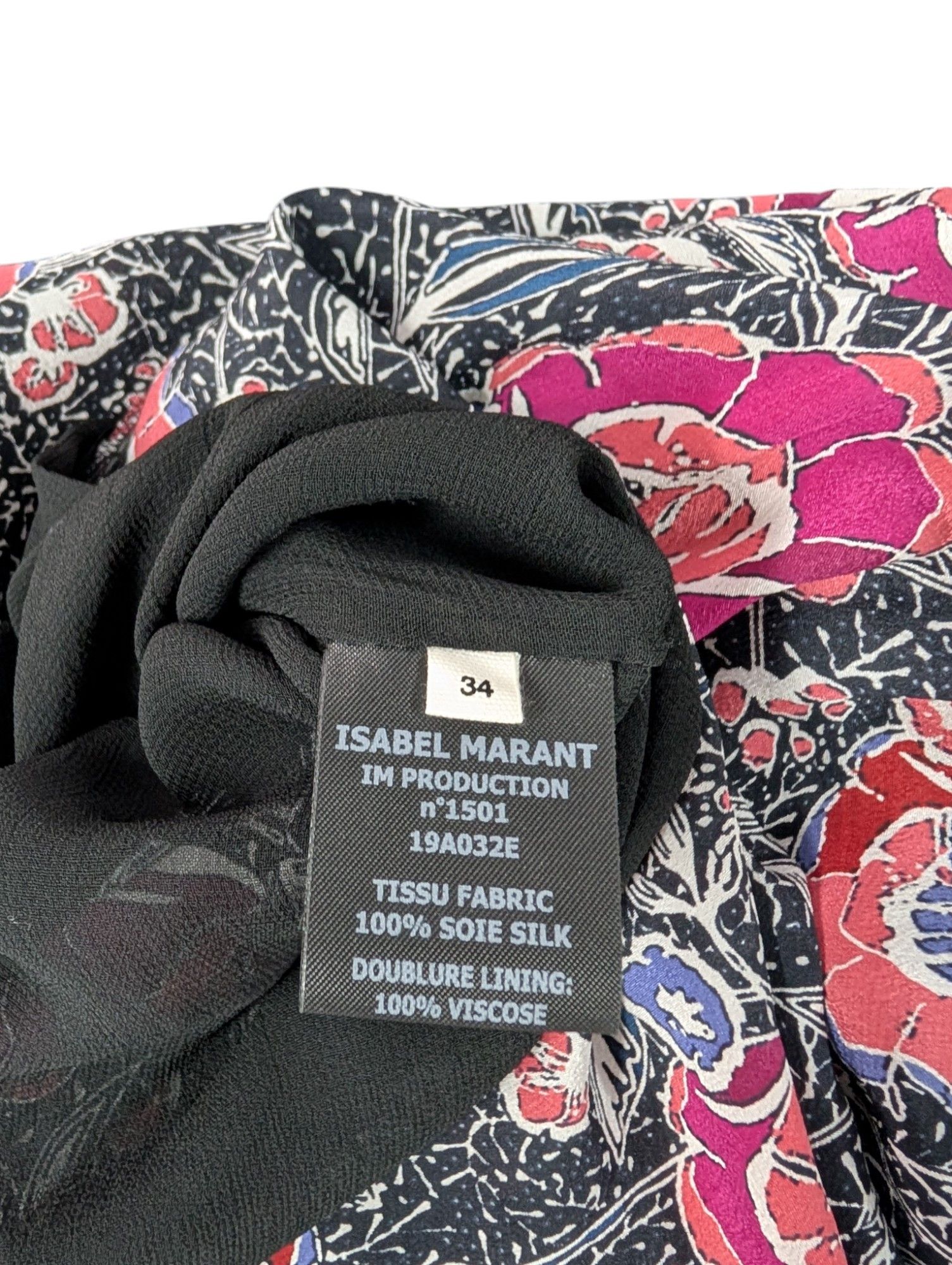 Isabel Marant Etoile Floral Print Long Sleeves Dress Size XS / US 0-2 / IT 36-38 - 7 Thumbnail