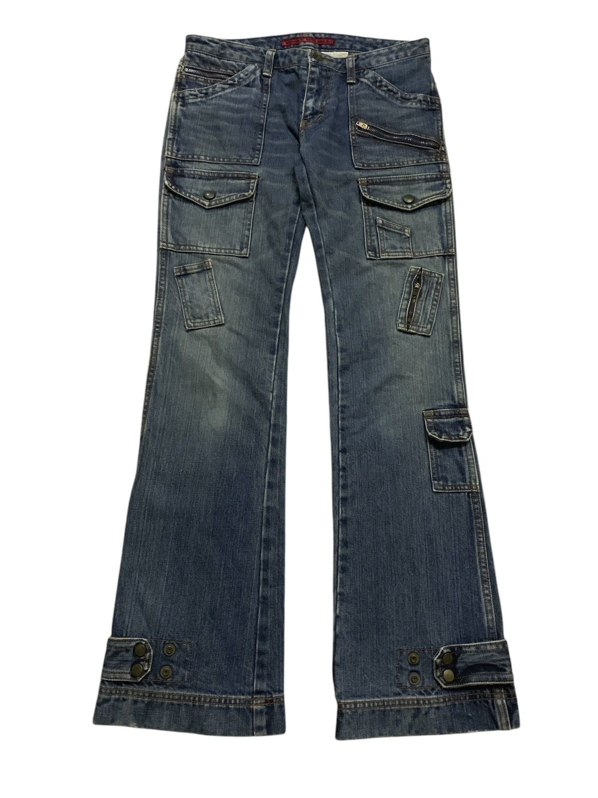 Le Grande Bleu (L.G.B.) Japan Designer Flare Edge On All Bush Pant Size 28" / US 6 / IT 42 - 1 Thumbnail
