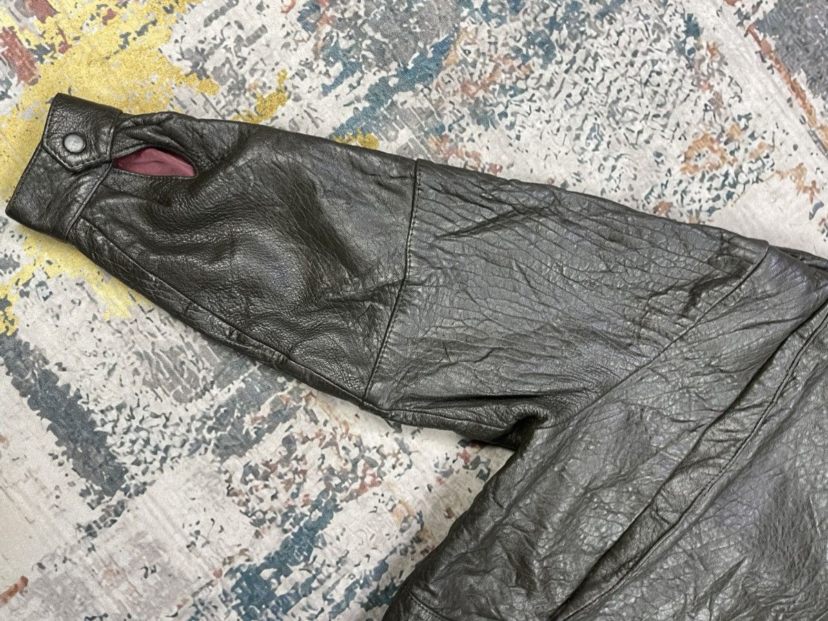 Genuine Leather Vtg Distressed Crumbled Sheepskin Leather Bombers Size US M / EU 48-50 / 2 - 3 Thumbnail