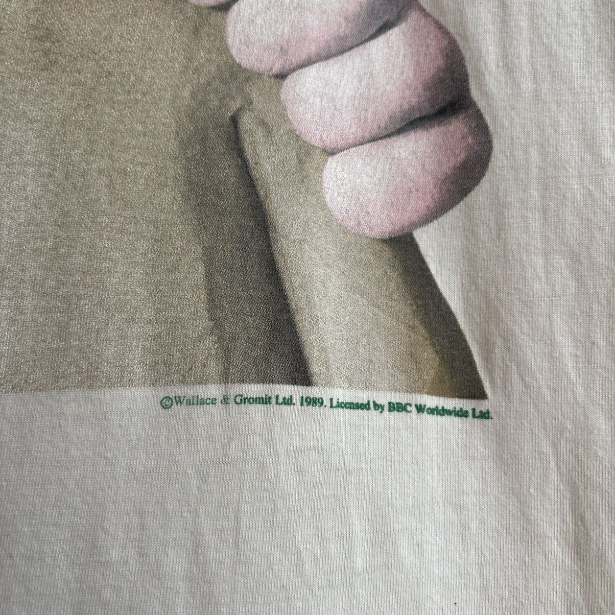 Vintage Vintage 1989 Wallace & Gromit BBC Promo T-Shirt Size US XL / EU 56 / 4 - 4 Thumbnail