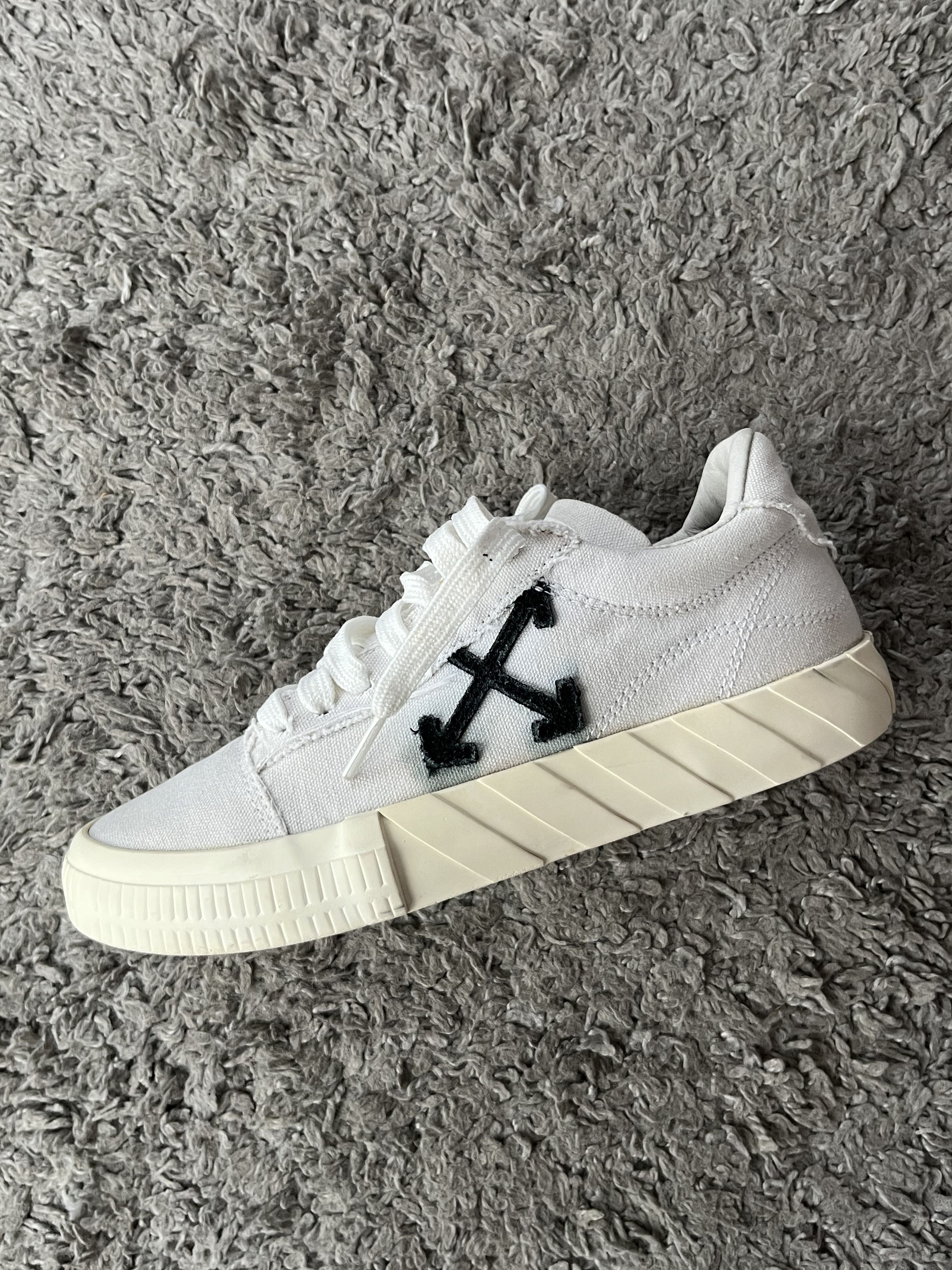 Off-White Vintage OFF-WHITE Liw Vulcanized Eco Canvas Sneakers Y2K Size US 7.5 / EU 40-41 - 5 Thumbnail