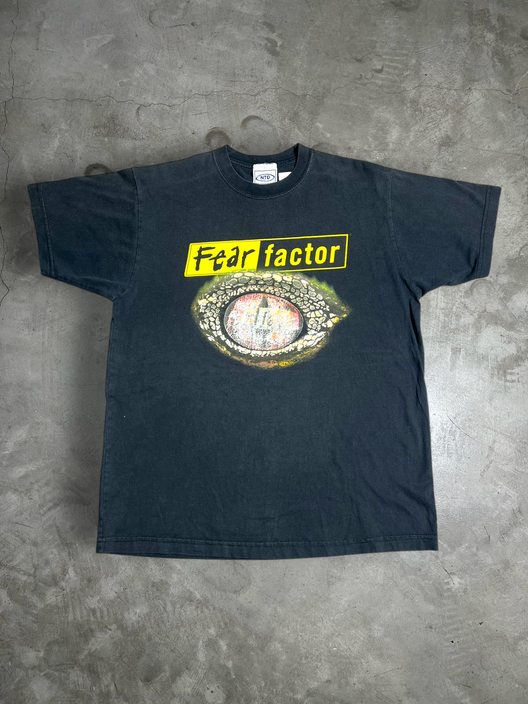 Vintage Vintage Fear Factor TV Promo Graphic Tee (YXL) GTME606 Size US M / EU 48-50 / 2 - 1 Thumbnail