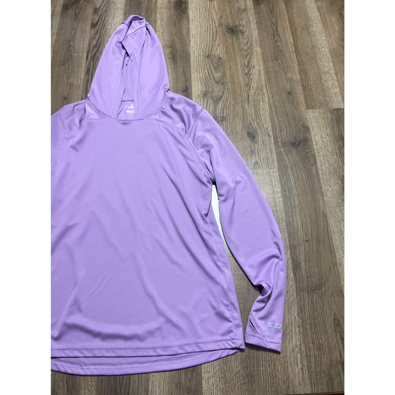 Vintage EZRUN Hoodie Women's Size Medium Purple Pullover Long Sleeve Casual Modern Regular Pullover Size M / US 6-8 / IT 42-44 - 4 Thumbnail
