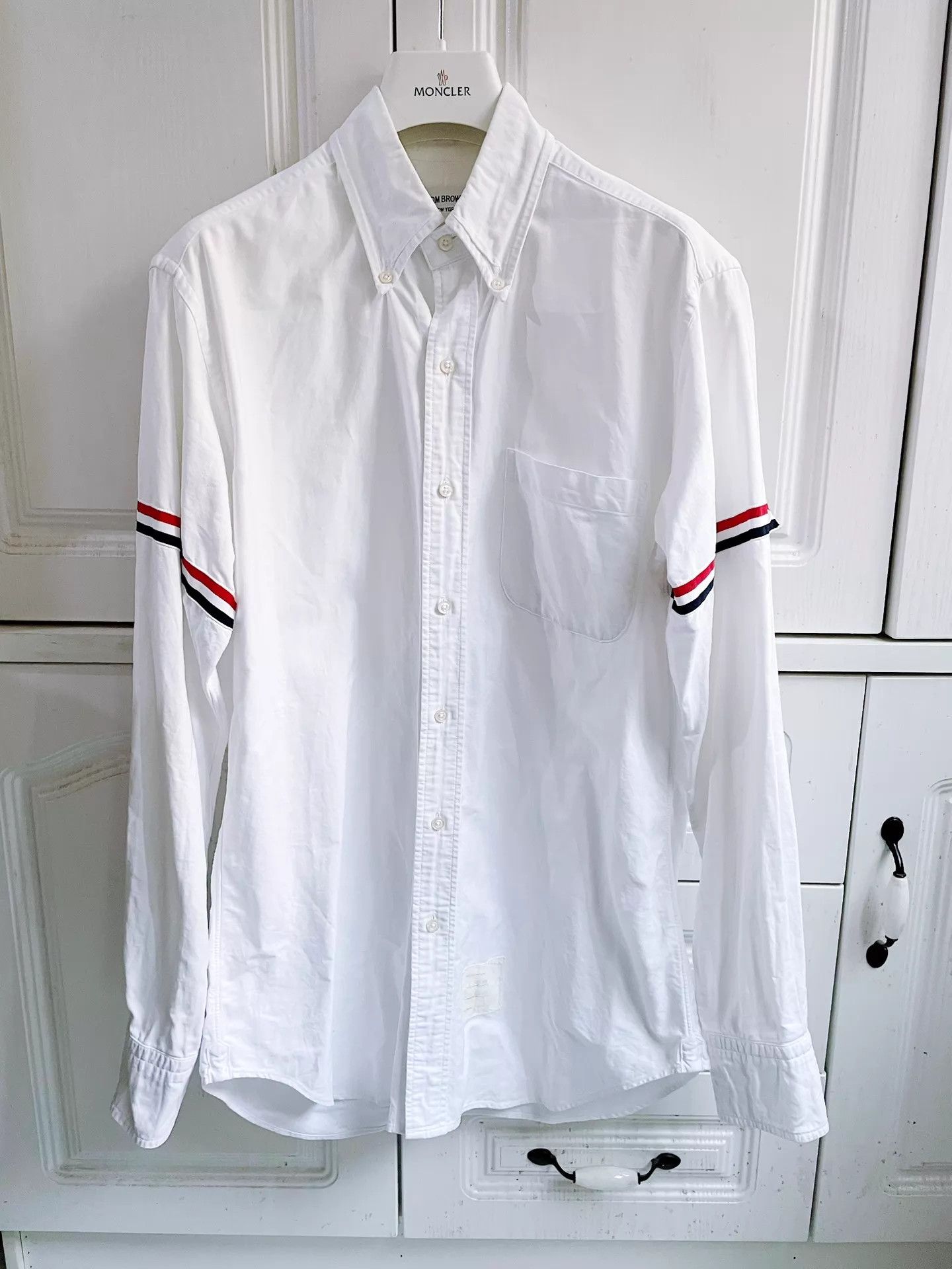 Thom Browne Thom Browne Classic Stripe Oxford Men's Shirt 95N Size US M / EU 48-50 / 2 - 1 Thumbnail
