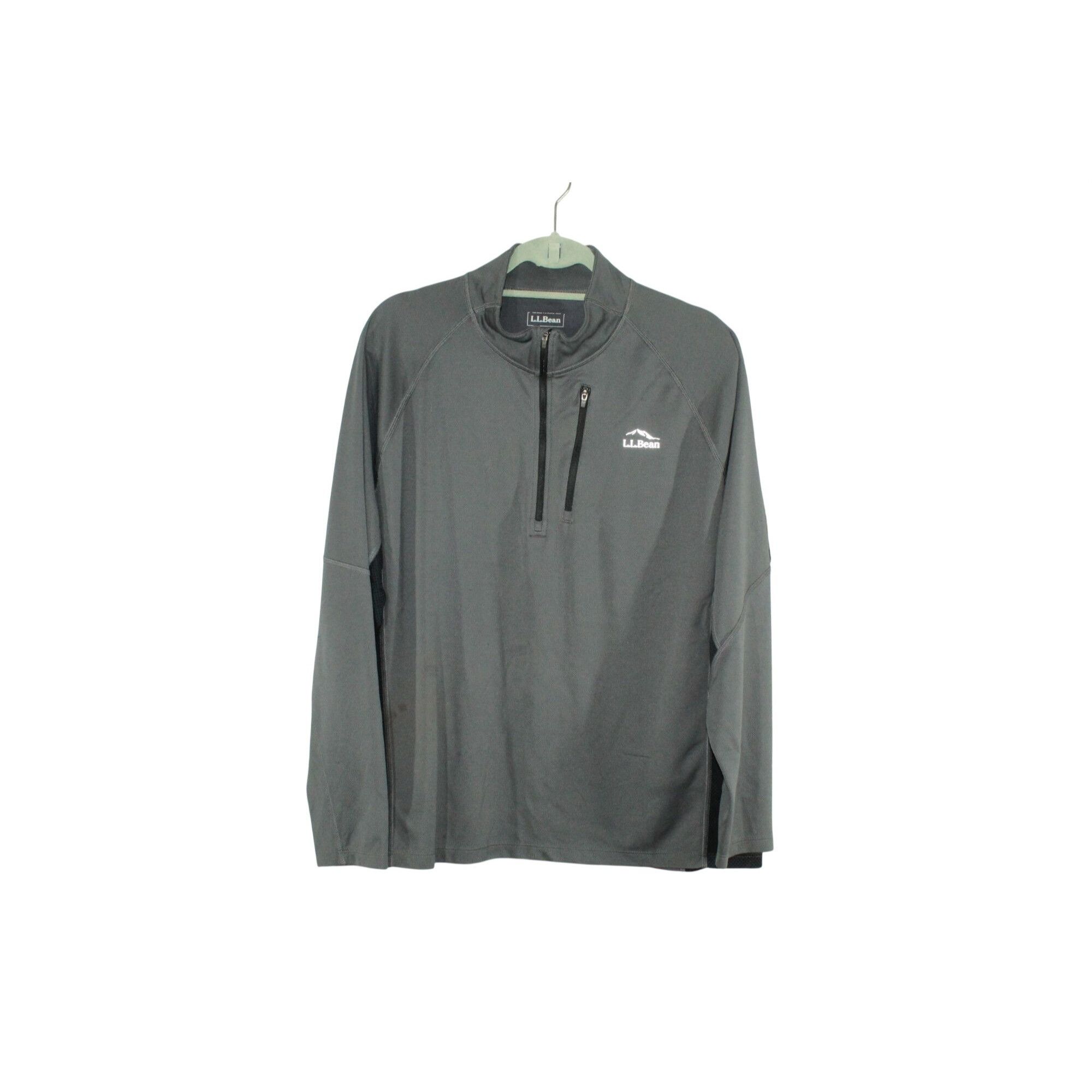 L.L. Bean LL Bean Mens XL Gray Quarter Zip Pullover Outdoor Athletic Size US XL / EU 56 / 4 - 1 Thumbnail