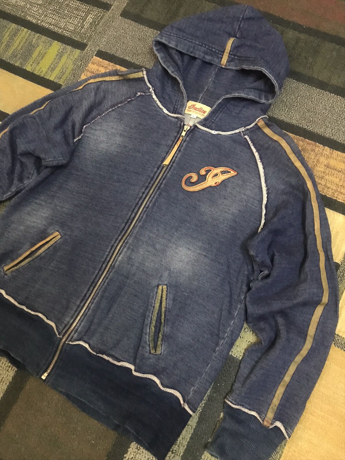 Indian Motorcycle Vintage Indian Motorcycle Indigo Zipper Hoodie Size US L / EU 52-54 / 3 - 4 Thumbnail