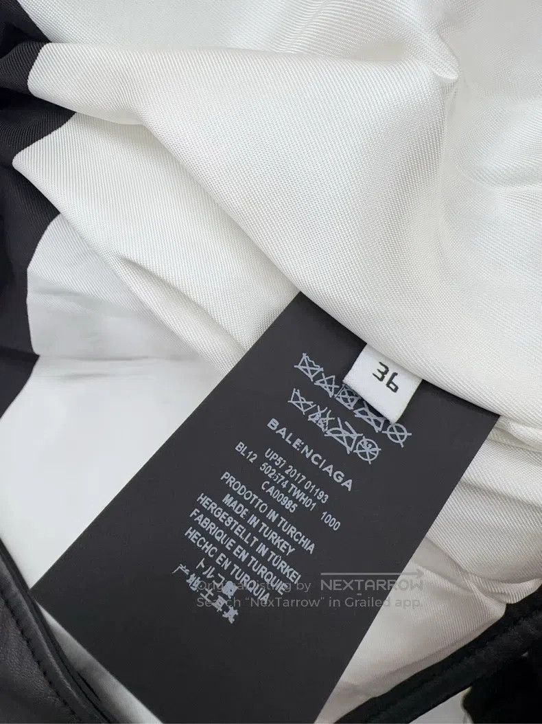 Balenciaga Balenciaga Black Leather Jacket, Size 36, Scarf Removable Size XS / US 0-2 / IT 36-38 - 8 Thumbnail