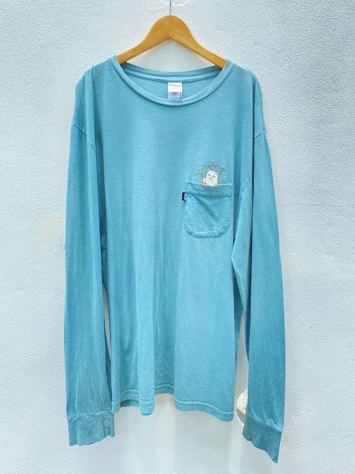 RIPNDIP Rip n Dip cat pocket long sleeve tee Size US XL / EU 56 / 4 - 2 Thumbnail