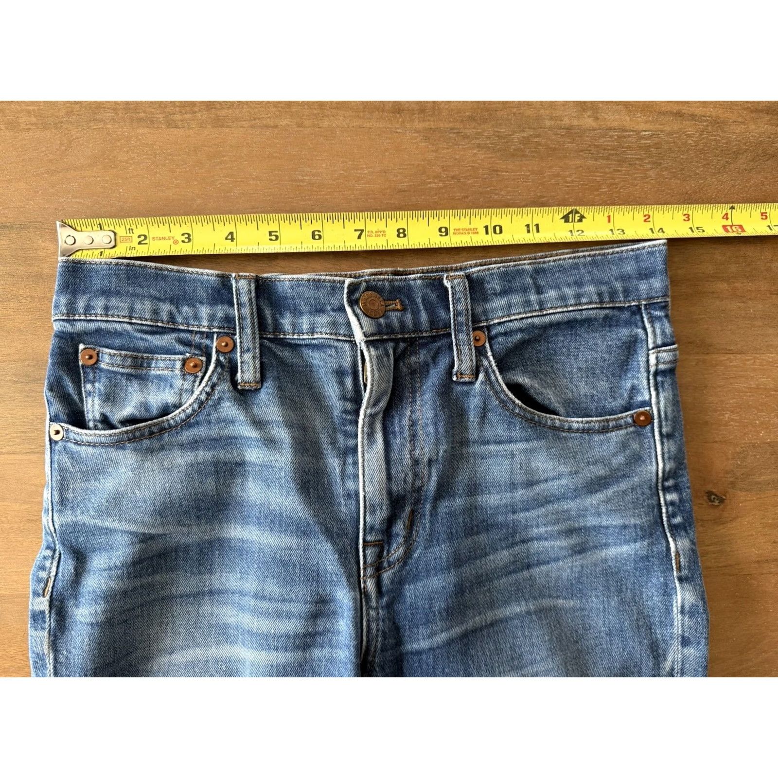 Madewell Madewell Jeans Womens 26 Bootcut 10” High Riser Demi Blue Denim 5-Pocket Zipper Button Logo Cowgirl Western Size 28" / US 6 / IT 42 - 7 Thumbnail