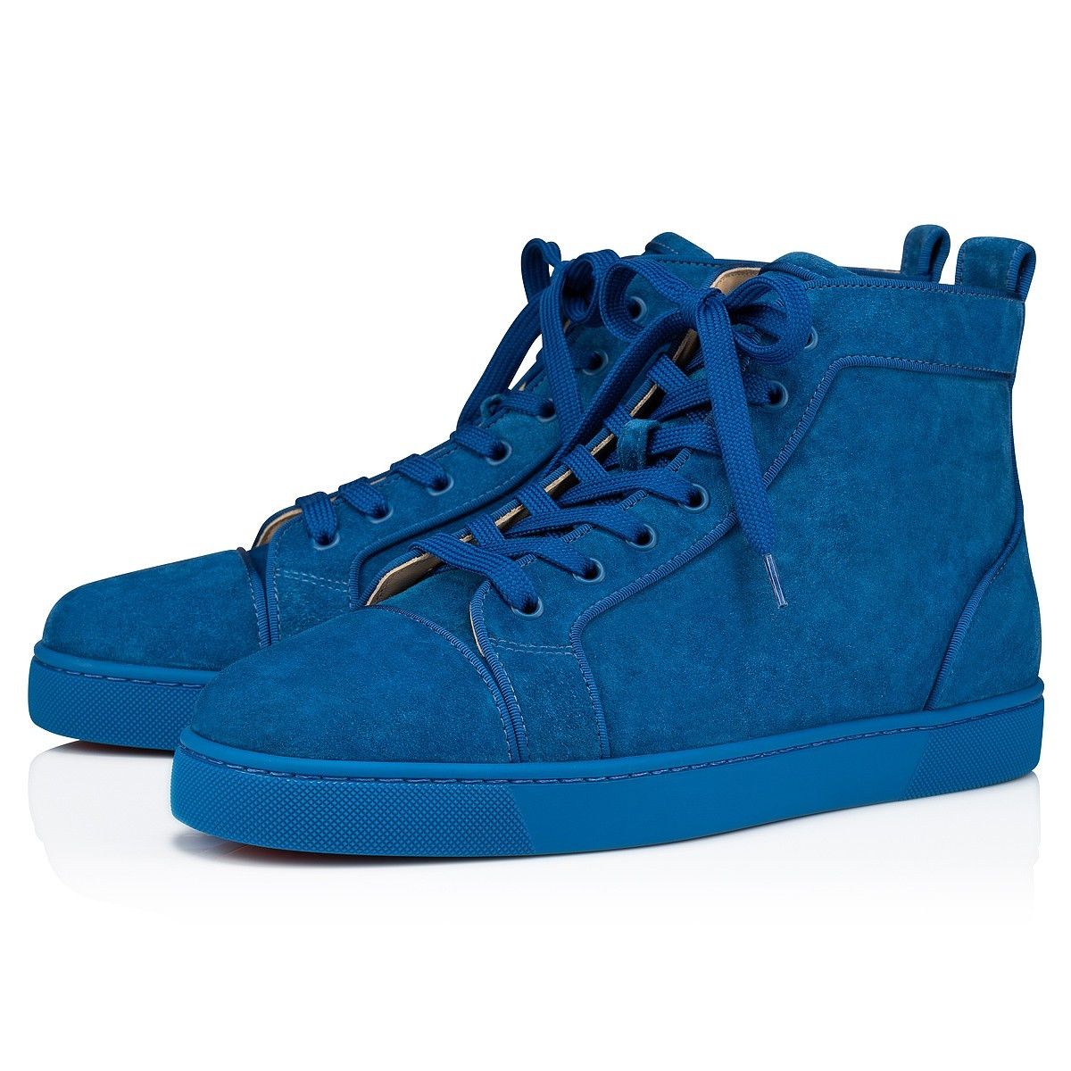 Christian Louboutin o1s1wg110425 Louis Orlato Flat in Blue Size US 8 / EU 41 - 1 Thumbnail