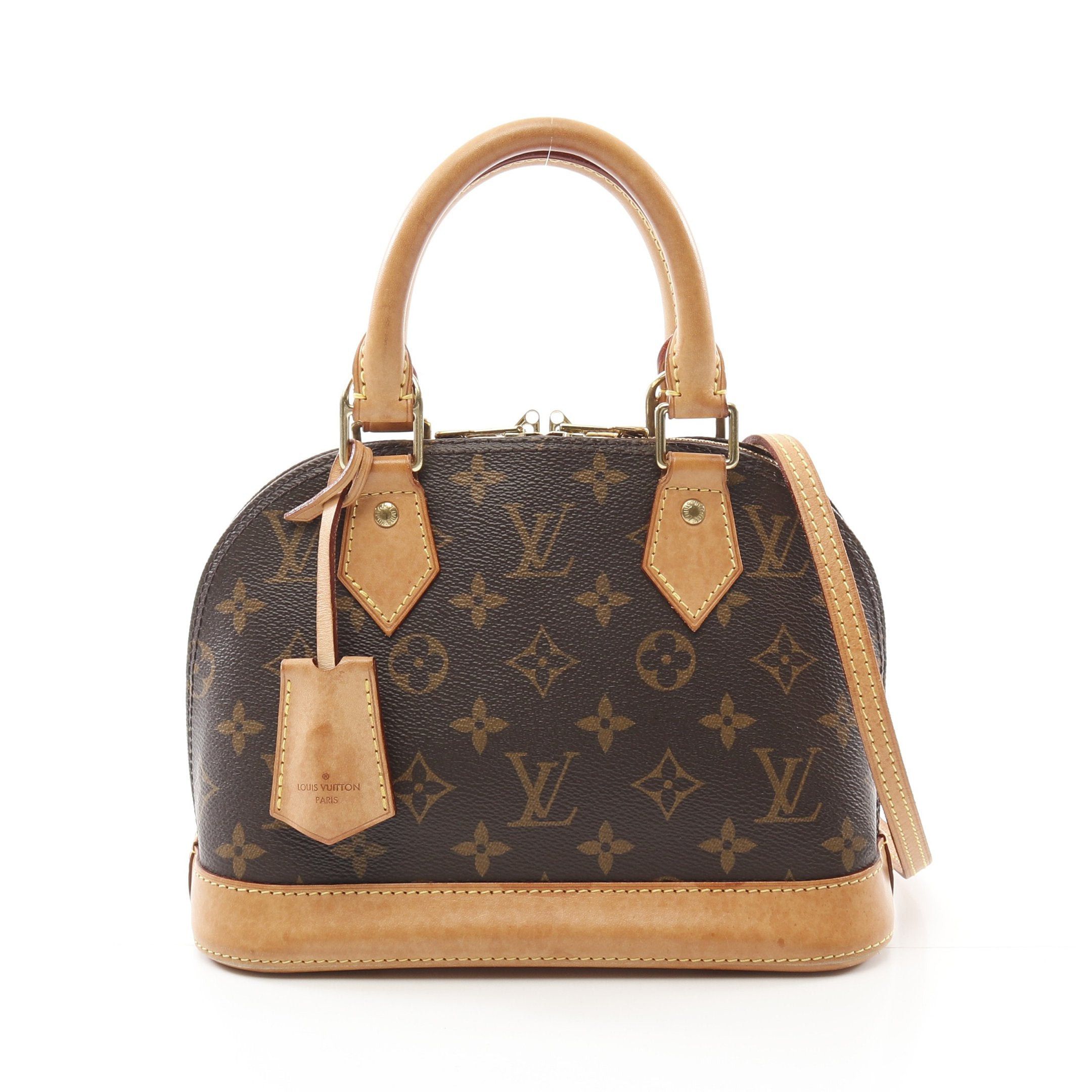 Louis Vuitton Louis Vuitton Alma Bb Monogram Handbag Leather Brown Size ONE SIZE - 1 Thumbnail