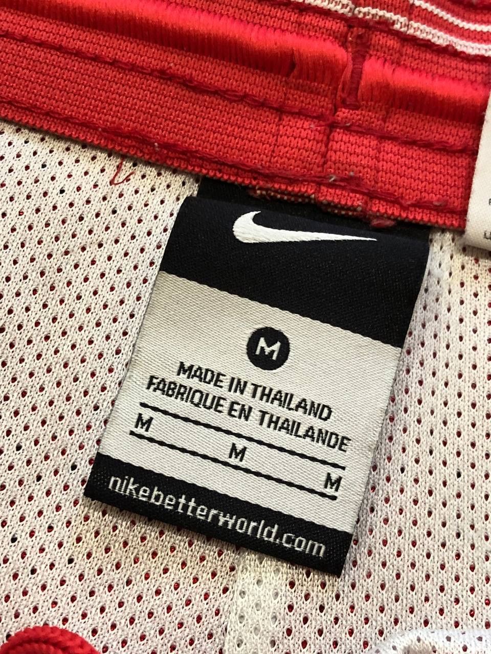 Nike Vintage shorts Nike logo crazy Y2K red streetwear Size US 32 / EU 48 - 2 Thumbnail