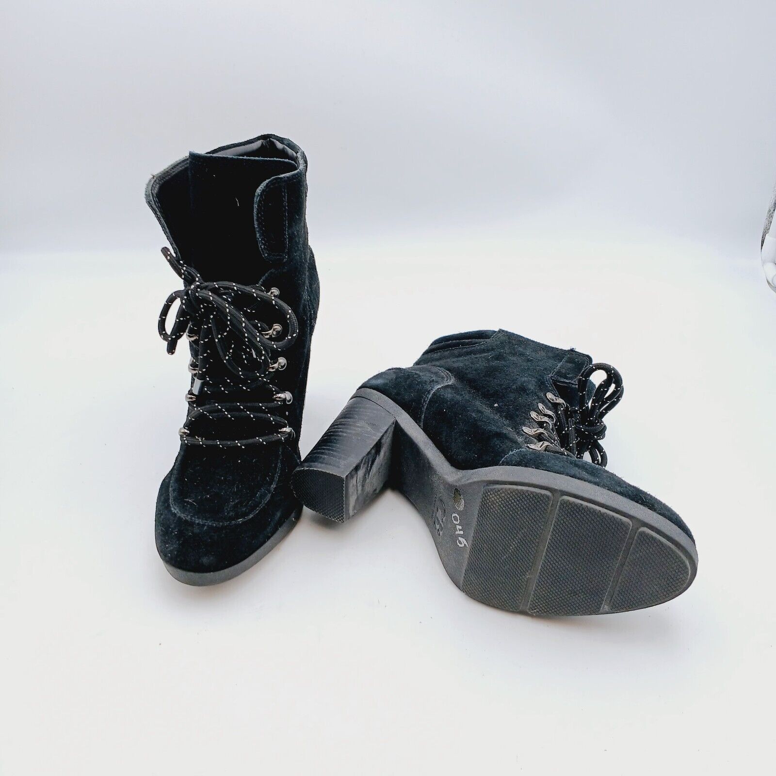 Gianni Valentino Gianni Bini Ankle Boots Booties black Lace Up 8 M Size US 8 / IT 38 - 5 Thumbnail