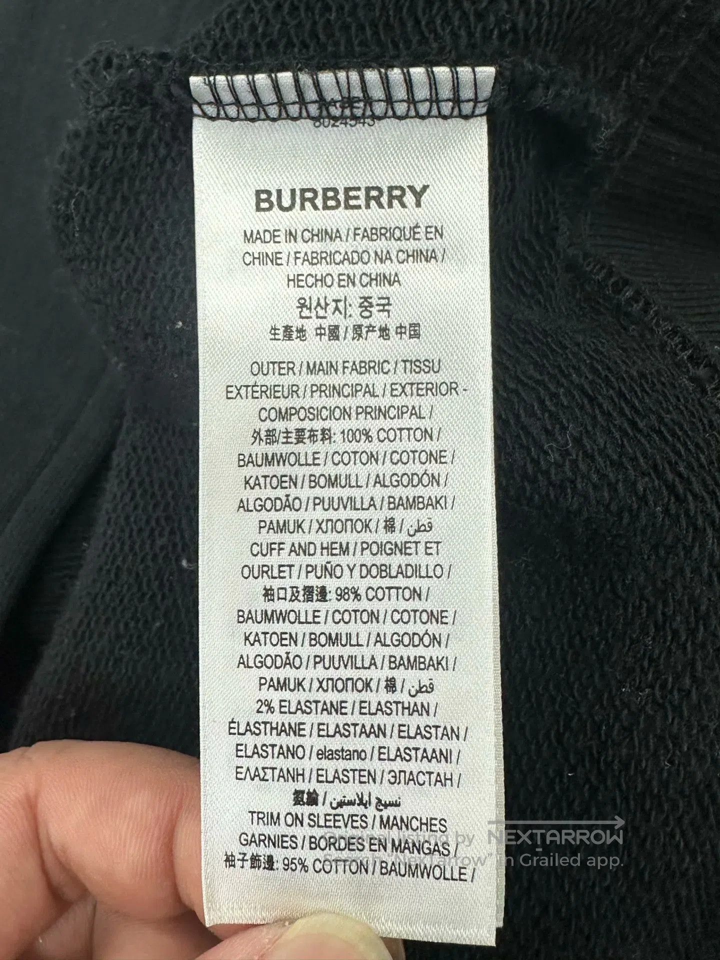 Burberry Burberry Black classic arm checkered logo hooded zipper ja Size XS / US 0-2 / IT 36-38 - 4 Thumbnail