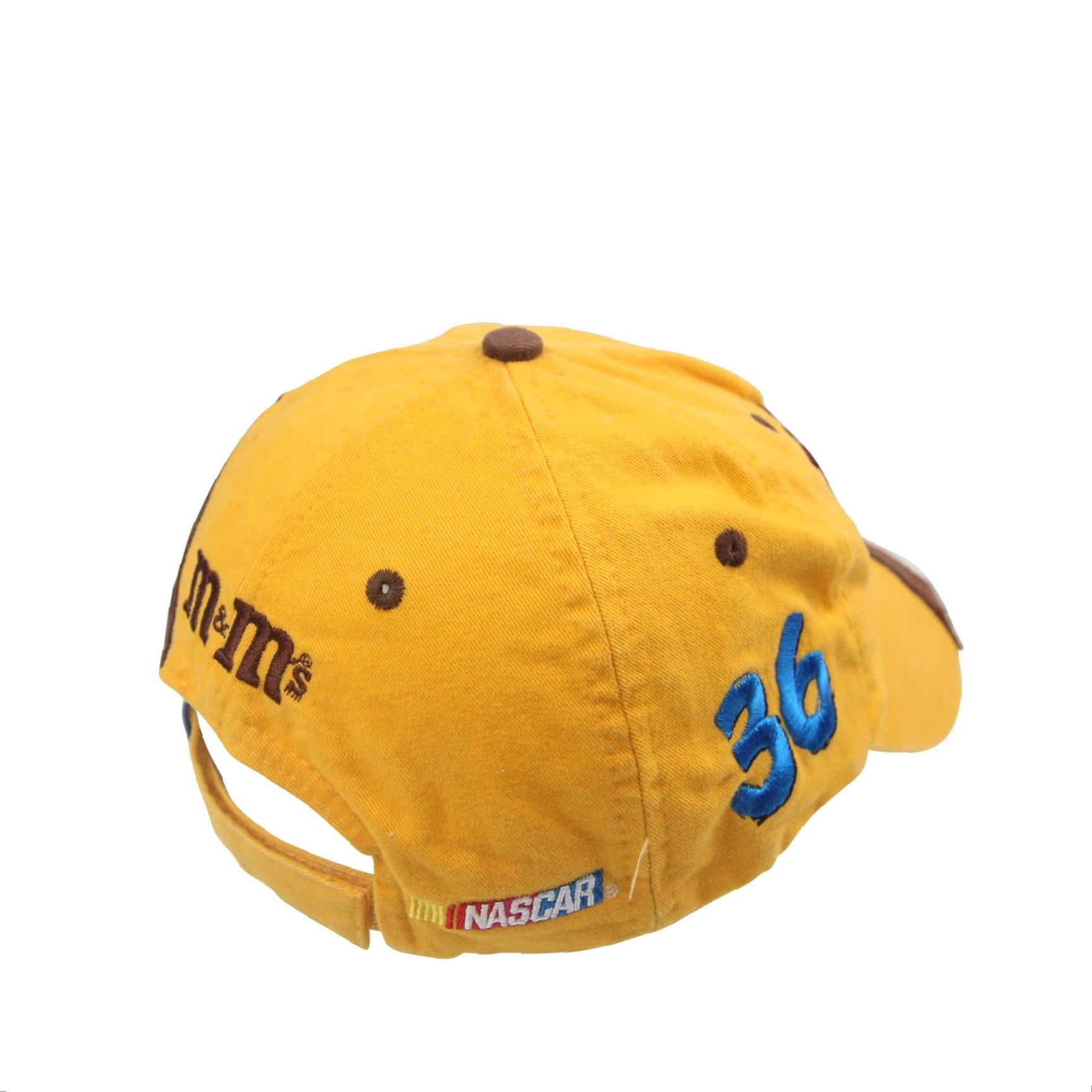 Chase Authentics VINTAGE Chase Authentics M&Ms Racing Team Split Hat Yellow Size ONE SIZE - 4 Thumbnail