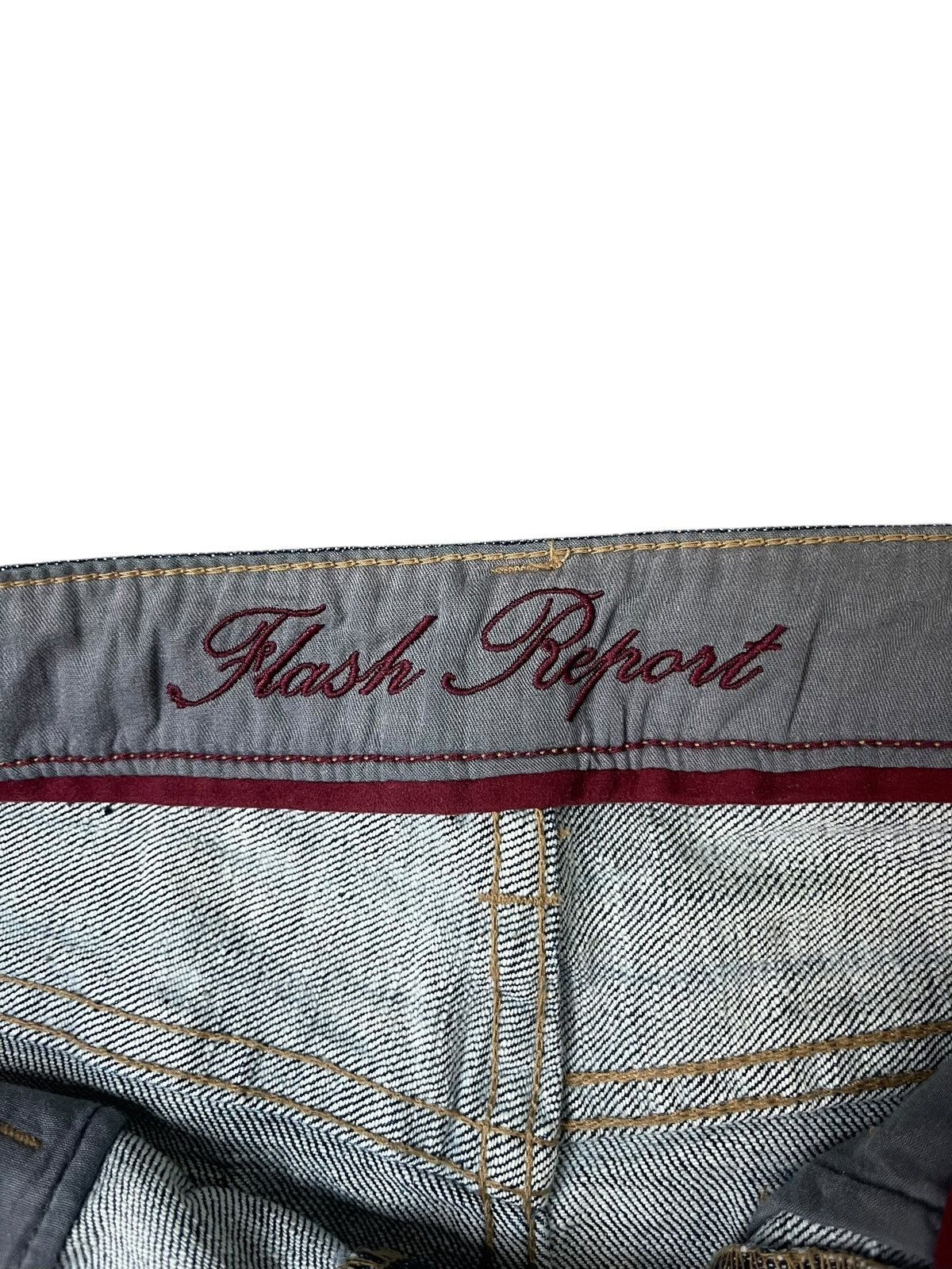 Japanese Brand Vintage Flash Report Mini Skirt Streetwear Size 29" - 6 Thumbnail