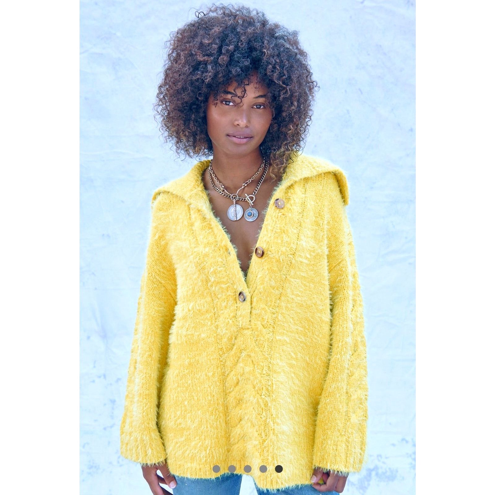 Free People Free People Lemon Tonic Sweater Size M Size M / US 6-8 / IT 42-44 - 3 Thumbnail
