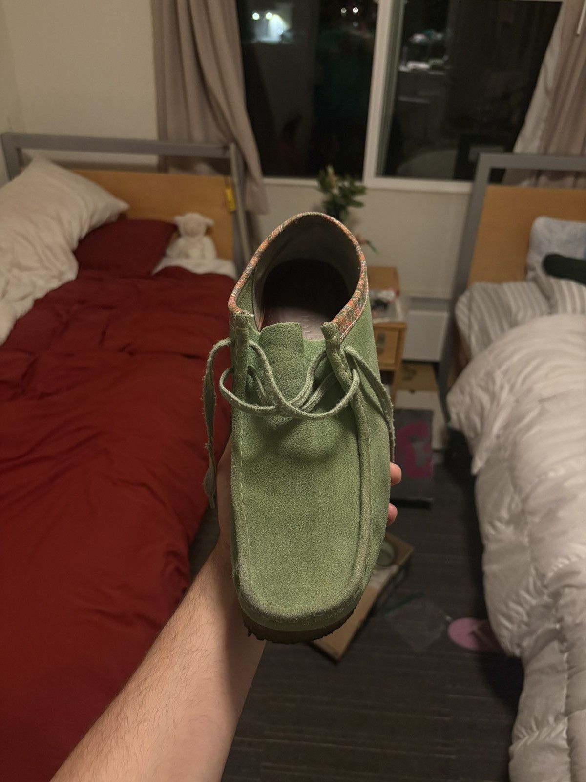 Clarks × Stussy STÜSSY X CLARKS WALLABEES Cactus Green Paisley 10.5 Stussy Size US 10.5 / EU 43-44 - 12 Thumbnail