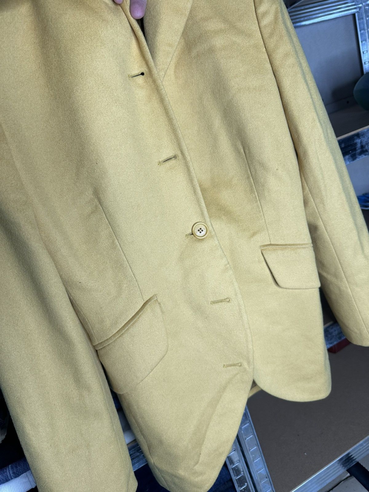 Etro ETRO Milano Women's Yellow Wool Blazer Jacket Size IT 42 Size M / US 6-8 / IT 42-44 - 3 Thumbnail