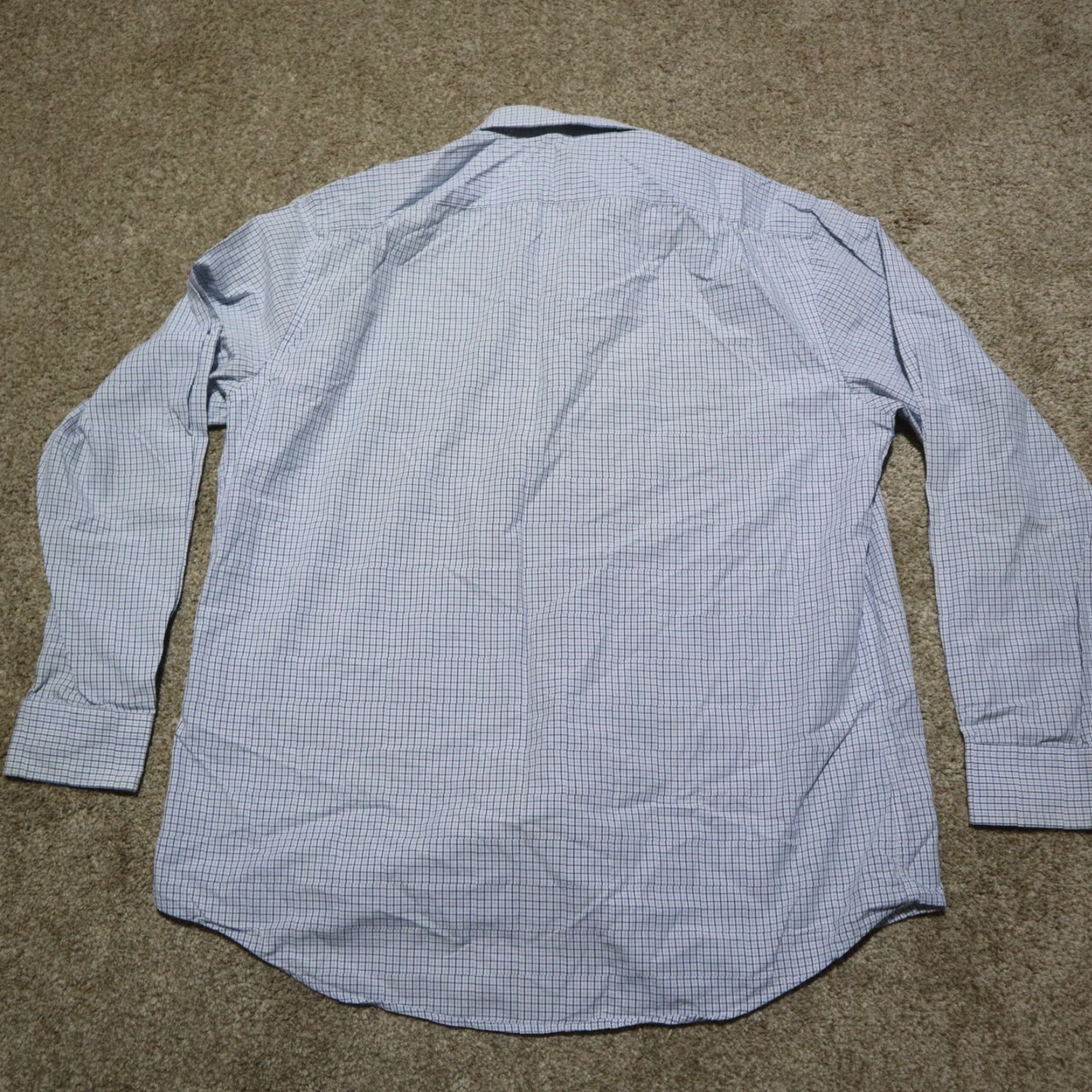 George VINTAGE George Checked Shirt Button-Up Long Sleeve Adult Men Size L Blue Classic 90s Size US L / EU 52-54 / 3 - 8 Thumbnail