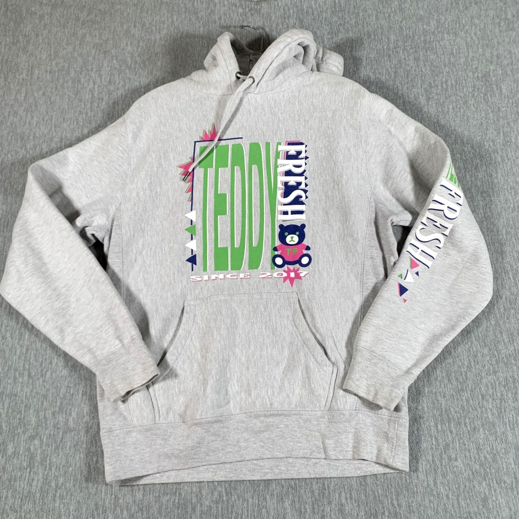 Teddy Fresh VINTAGE Teddy Fresh Hoodie Mens Small Gray Retro Logo Bear Graphic Pullover Sweatshirt Size US S / EU 44-46 / 1 - 2 Thumbnail