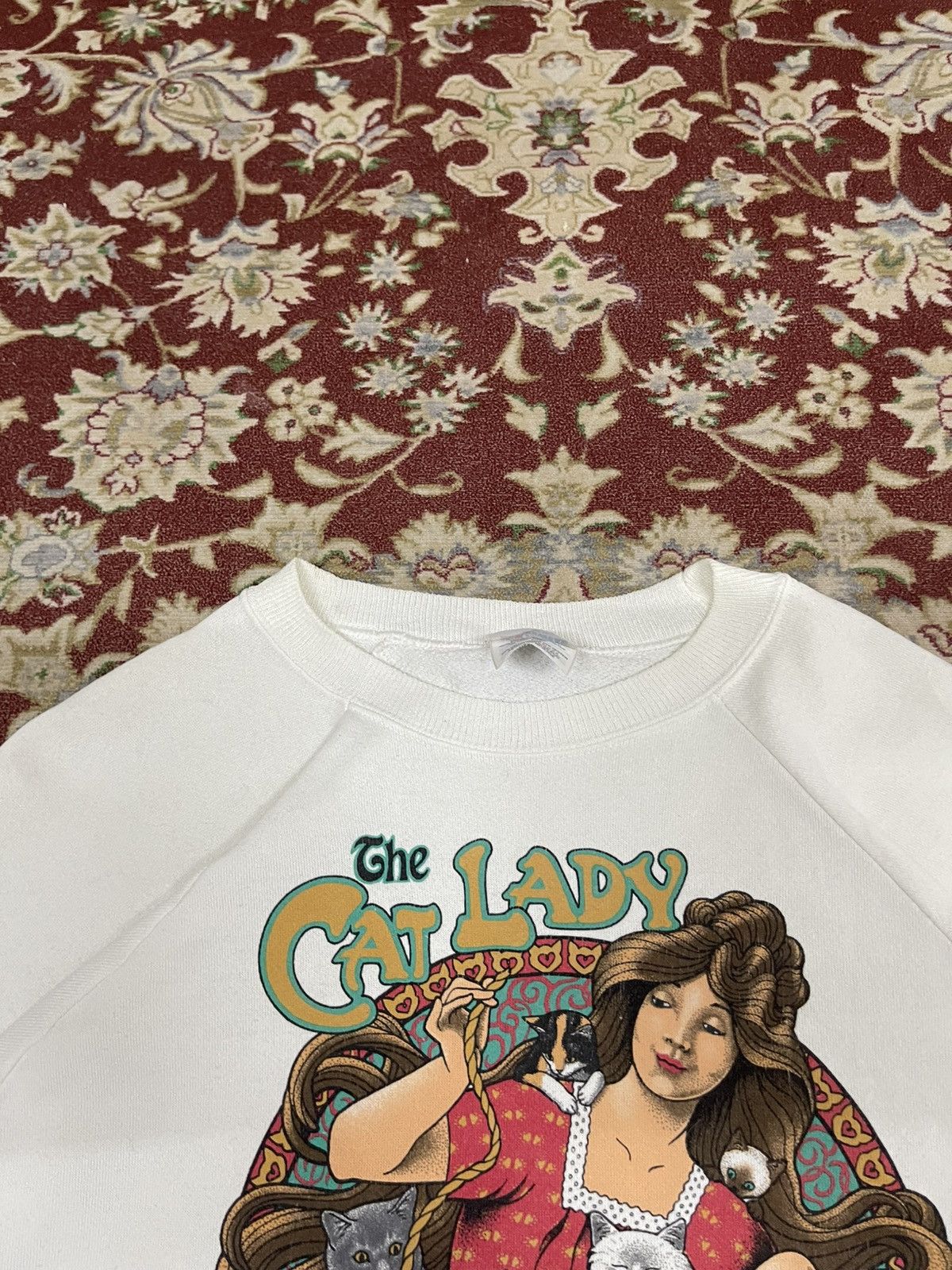 Cartoon Network VINTAGE 1994 THE CAT LADY CARTOON RARE SWEATSHIRT Size US XL / EU 56 / 4 - 11 Thumbnail