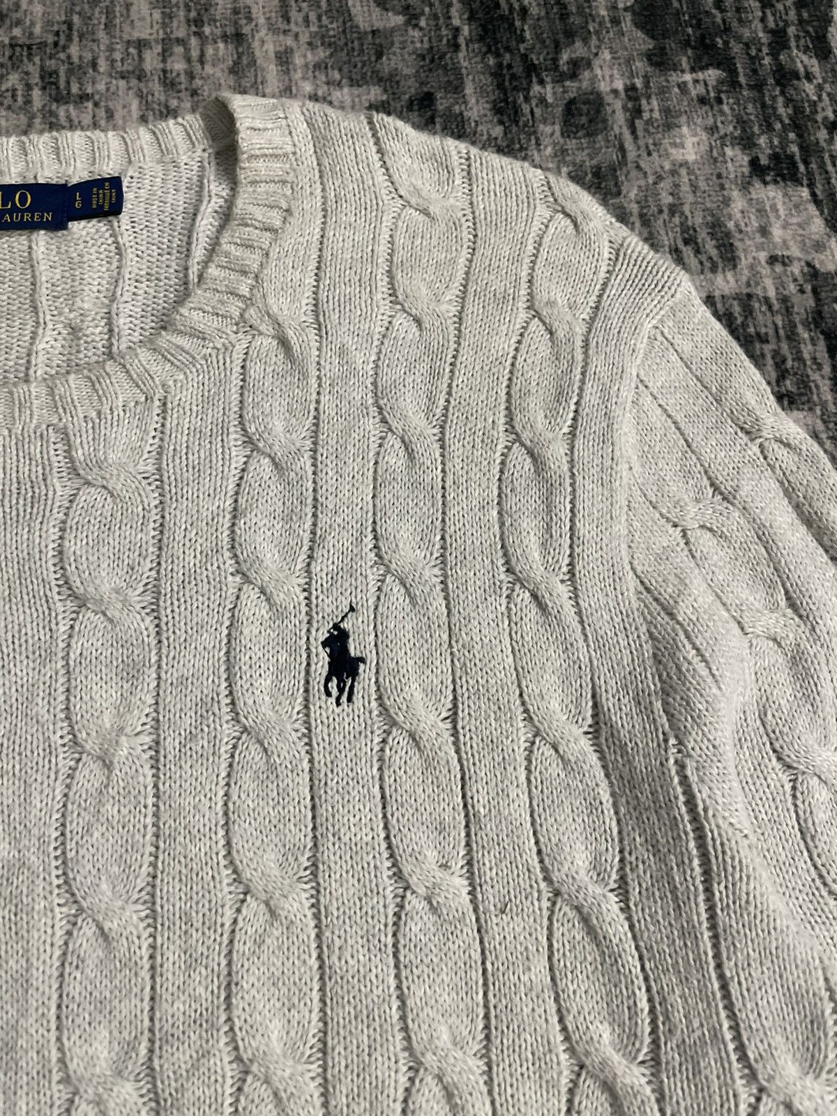 Polo Ralph Lauren Polo Ralph Lauren Cable Knit Sweater Size US L / EU 52-54 / 3 - 7 Thumbnail