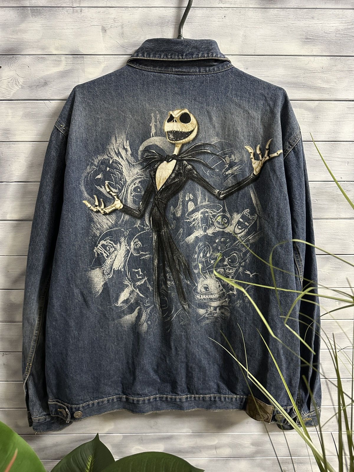 Disney Rare Vintage Jacket Disney Jack Skellington Nightmare Size US XL / EU 56 / 4 - 1 Thumbnail