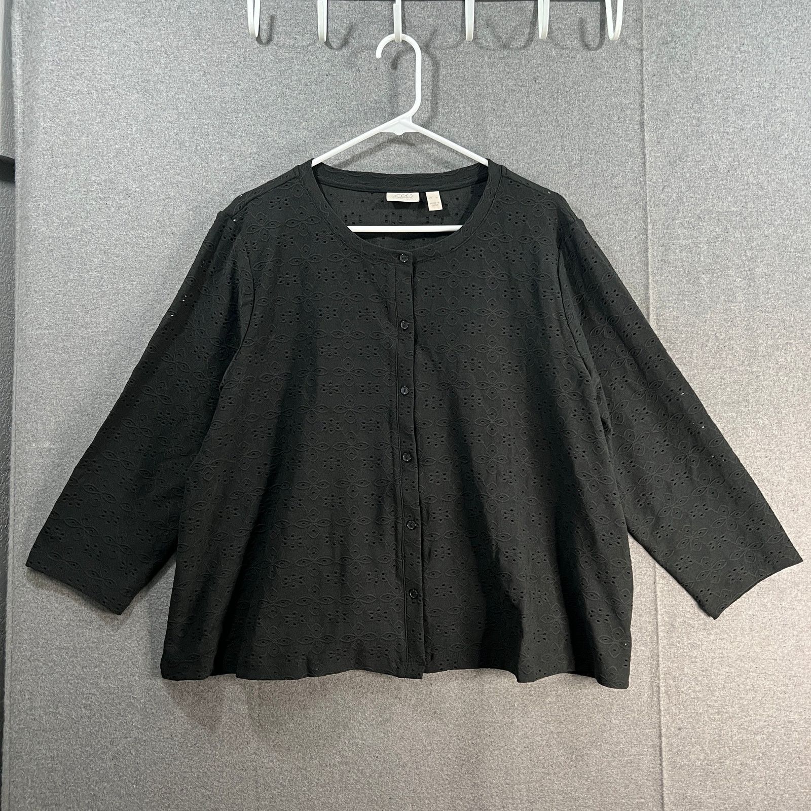 Other LOGO by Lori Goldstein Stretch Evelet Button Size XL / US 12-14 / IT 48-50 - 1 Thumbnail