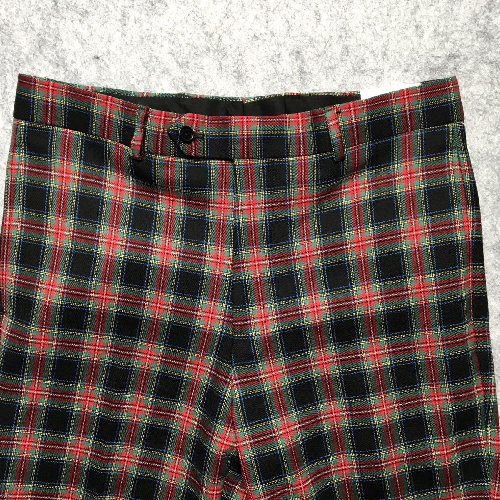 Brooks Brothers Brooks Brothers Pants Regent Fit Mens 34x32 Plaid Tartan Flat Front Red Green Multicolor Dress Pants Mens Front Zip Size US 34 / EU 50 - 3 Thumbnail