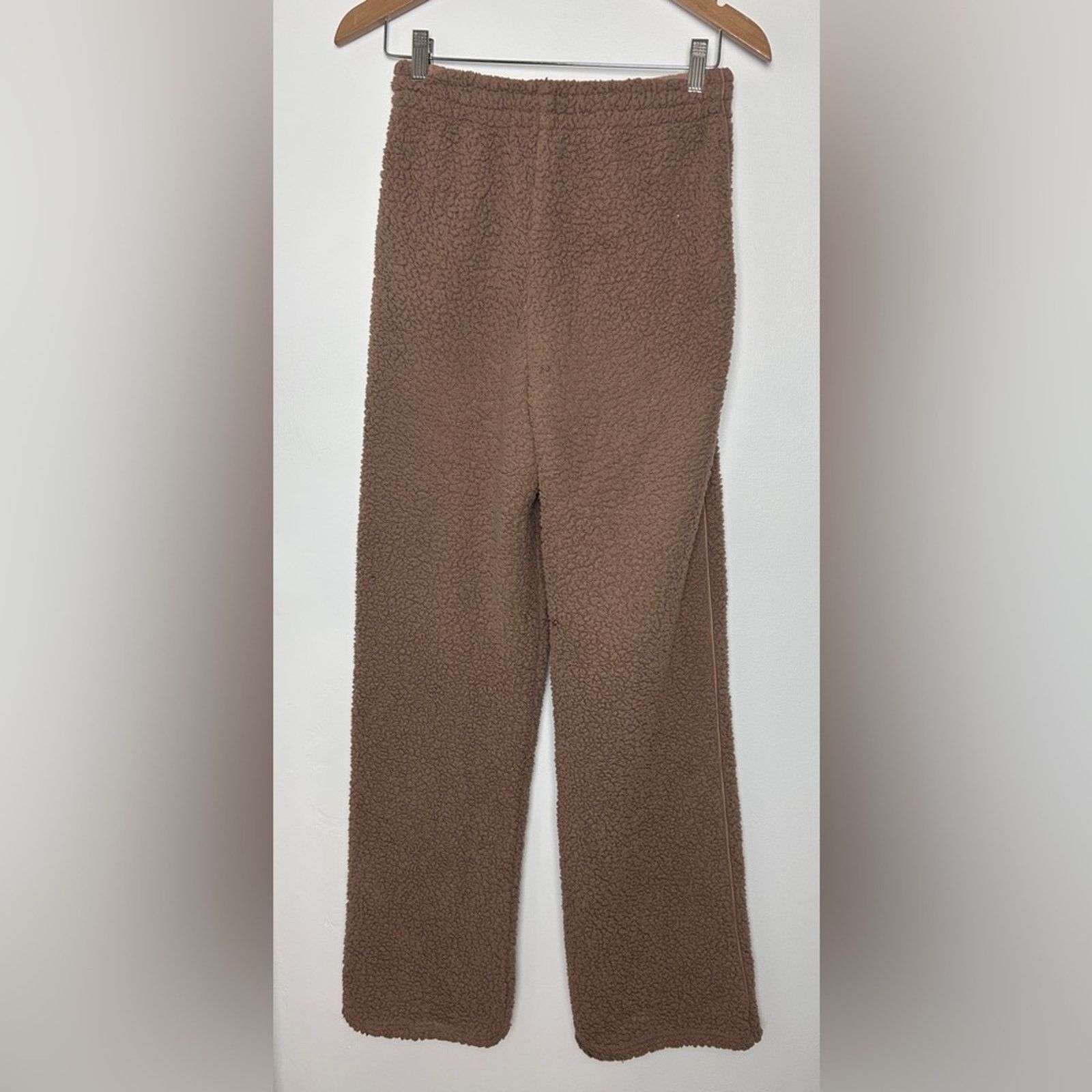 SKIMS Skims Teddy Track Fleece Pants Size 27" / US 4 / IT 40 - 4 Thumbnail